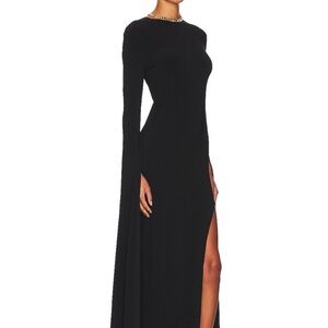 Norma Kamali Black Backless Dress Like New
